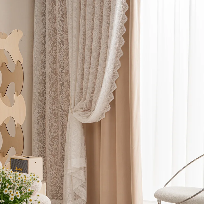 French Cream Curtains for Living Dining Room Bedroom Vintage Lace Gauze Pearl Window Screen White Gauze Door Window drapes-xj
French Cream Curtains for Living Dining Room Bedroom Vintage Lace Gauze Pearl Window Screen White Gauze Door Window drapes-xj