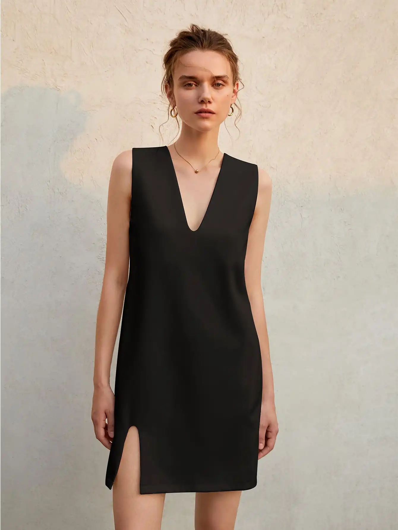 AEL Summer French sleeveless shift dress Women's Haute Couture loose slimming mini sundress
AEL Summer French sleeveless shift dress Women's Haute Couture loose slimming mini sundress