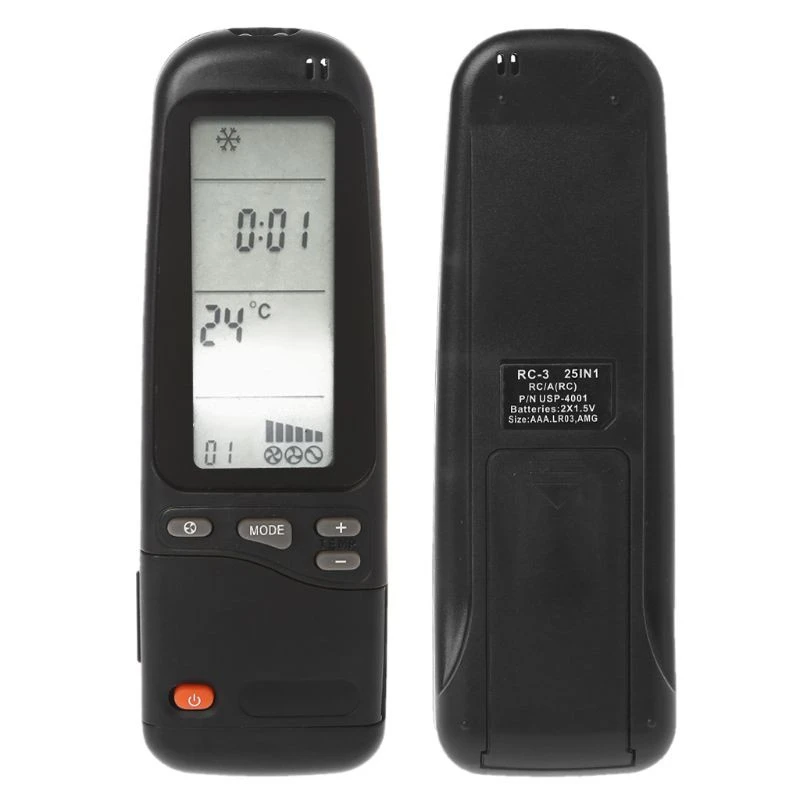 Universal Air Conditioner Remote Control Replacement For Electra / Emailair / Elco RC-41-1 RC3 25IN1
Universal Air Conditioner Remote Control Replacement For Electra / Emailair / Elco RC-41-1 RC3 25IN1