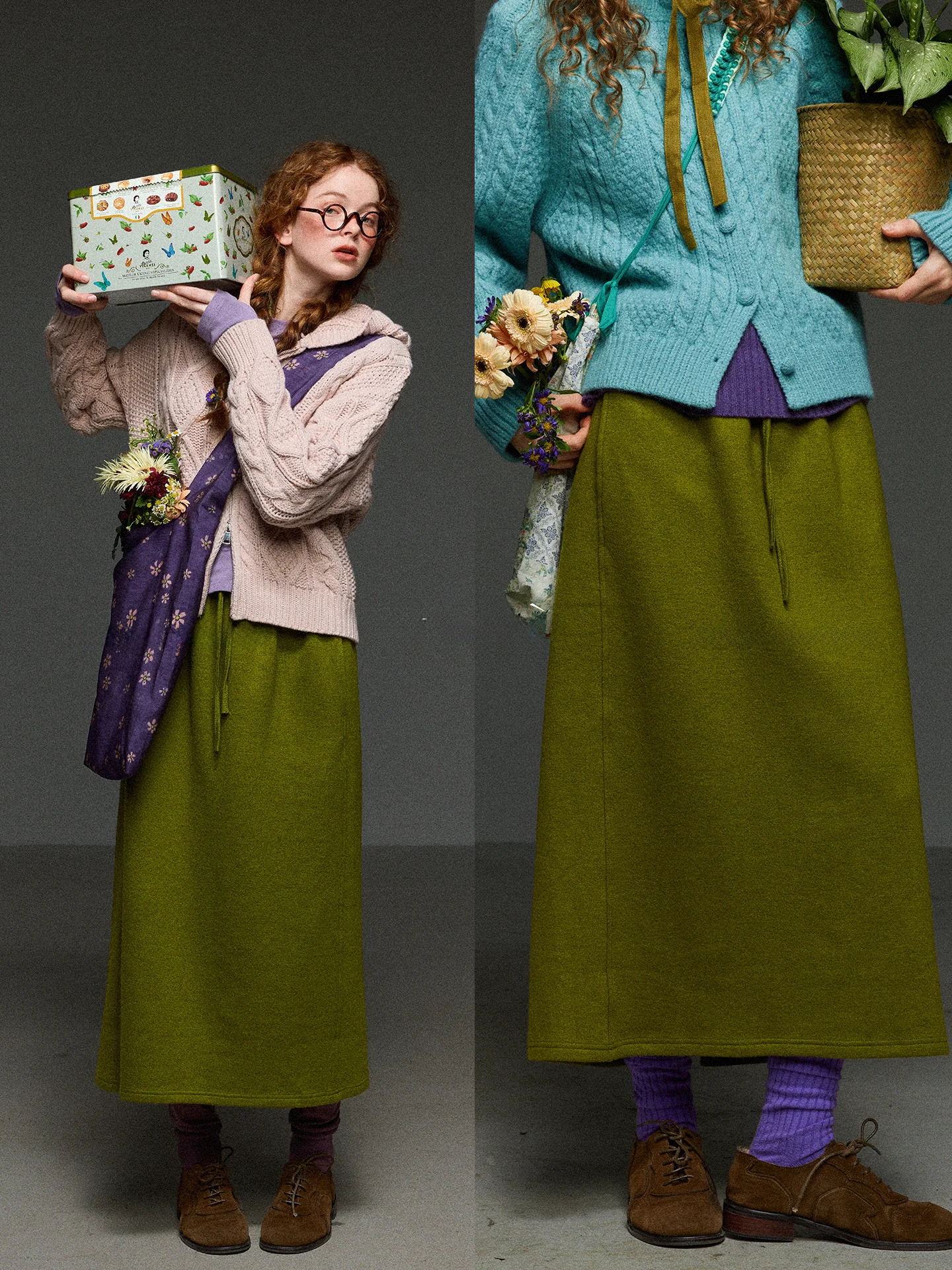 TNIT Retro Dstring Elastic Waist Split Straight Tube f Skirt Women's Autumn Winter Loose Slimming Casual f Skirt
TNIT Retro Dstring Elastic Waist Split Straight Tube f Skirt Women's Autumn Winter Loose Slimming Casual f Skirt