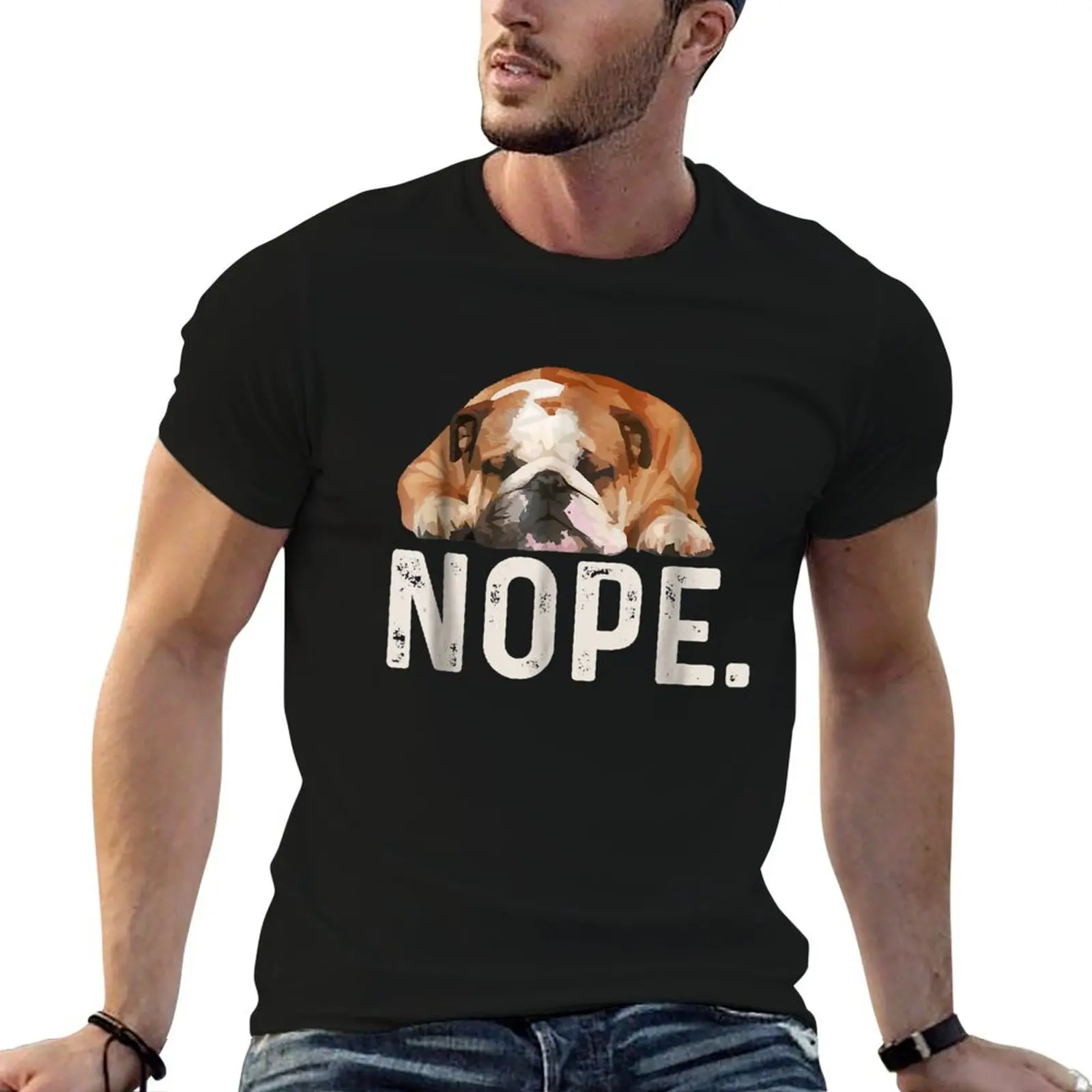 Nope Lazy Bulldog Dog Lover T-Shirt cotton t shirts man 100% funny t shirts cotton t shirt custom print T-shirt
Nope Lazy Bulldog Dog Lover T-Shirt cotton t shirts man 100% funny t shirts cotton t shirt custom print T-shirt