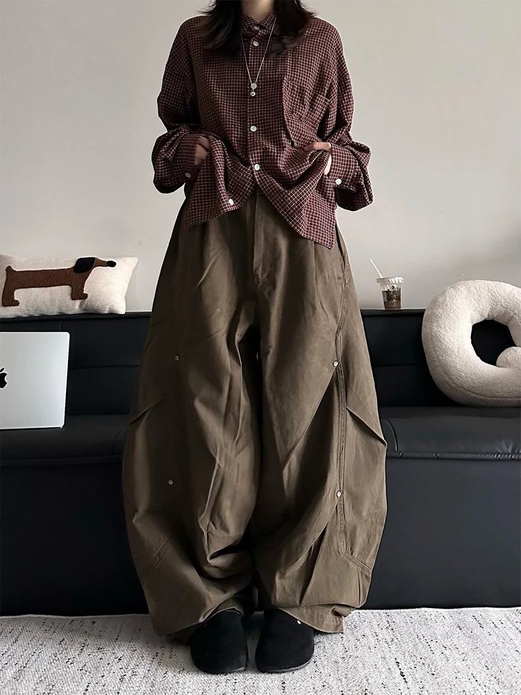 Retro Washed Casual Pants Men Women Loose Wide Leg Straight Cut Floor Length Knife Casual Trousers Youth Active Style
Retro Washed Casual Pants Men Women Loose Wide Leg Straight Cut Floor Length Knife Casual Trousers Youth Active Style