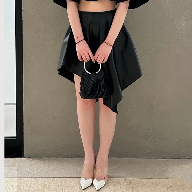 Women's irregular lambskin mini skirt, fashionable high street mini skirt, 100% lambskin dress, 2025, summer
Women's irregular lambskin mini skirt, fashionable high street mini skirt, 100% lambskin dress, 2025, summer