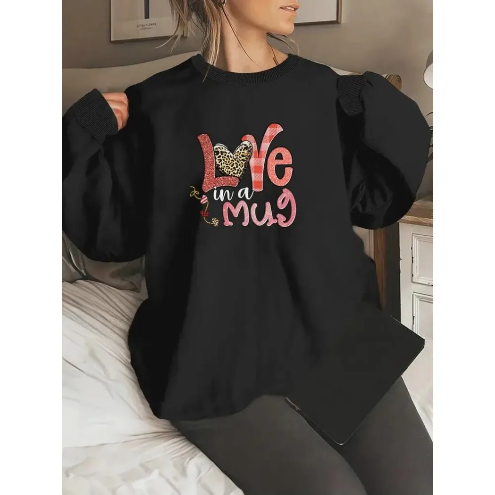 Leopard Heart Valentine's Day Women Sweatshirt Coffee Lover Gift Winter Clothes Women Fashionable Casual Couple Lover Sweater
Leopard Heart Valentine's Day Women Sweatshirt Coffee Lover Gift Winter Clothes Women Fashionable Casual Couple Lover Sweater
