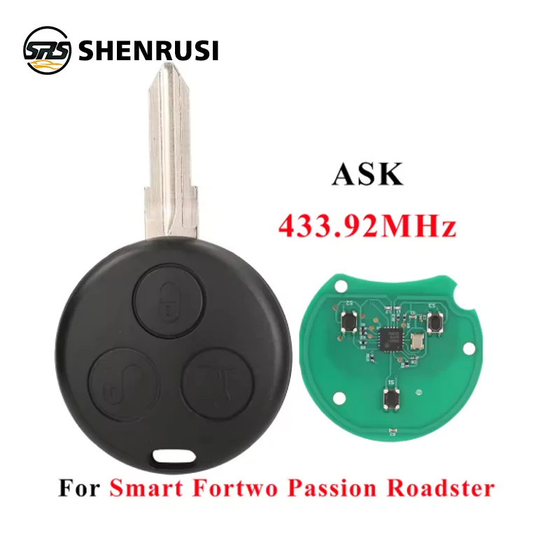 SHENRUSI 433,92 МГц удаленный ключ от машины для Mercedes-Benz Smart 1998-2006 Fortwo Passion Roadster City Coupe Crossblade Cabrio
SHENRUSI 433,92 МГц удаленный ключ от машины для Mercedes-Benz Smart 1998-2006 Fortwo Passion Roadster City Coupe Crossblade Cabrio