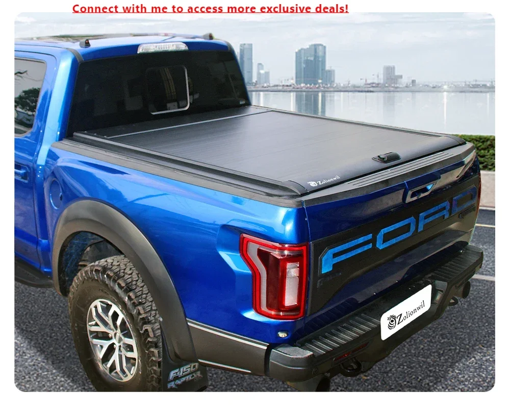 Zolionwil Pickup Truck Cover Retractable Aluminum Roller Shutter Lid Tonneau Cover For Ford F-150 5.5 6.5 Ft
Zolionwil Pickup Truck Cover Retractable Aluminum Roller Shutter Lid Tonneau Cover For Ford F-150 5.5 6.5 Ft