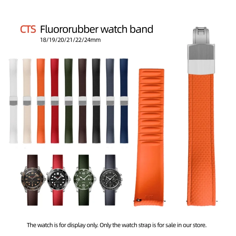 18mm 19mm 20mm 21mm 22mm 24mm CTS Curved End Watch Strap FKM Fluororubber Quick Release Watch Band For Tissot Timex Seiko
18mm 19mm 20mm 21mm 22mm 24mm CTS Curved End Watch Strap FKM Fluororubber Quick Release Watch Band For Tissot Timex Seiko