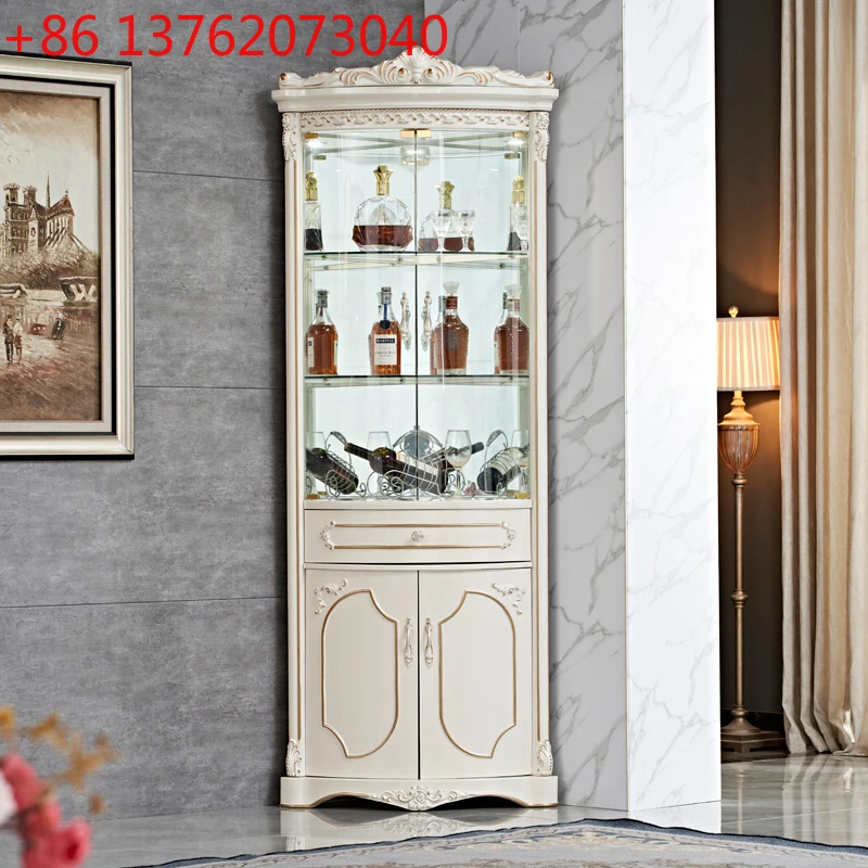 European wine cabinet corner cabinet corner cabinet triangle corner locker living room
European wine cabinet corner cabinet corner cabinet triangle corner locker living room