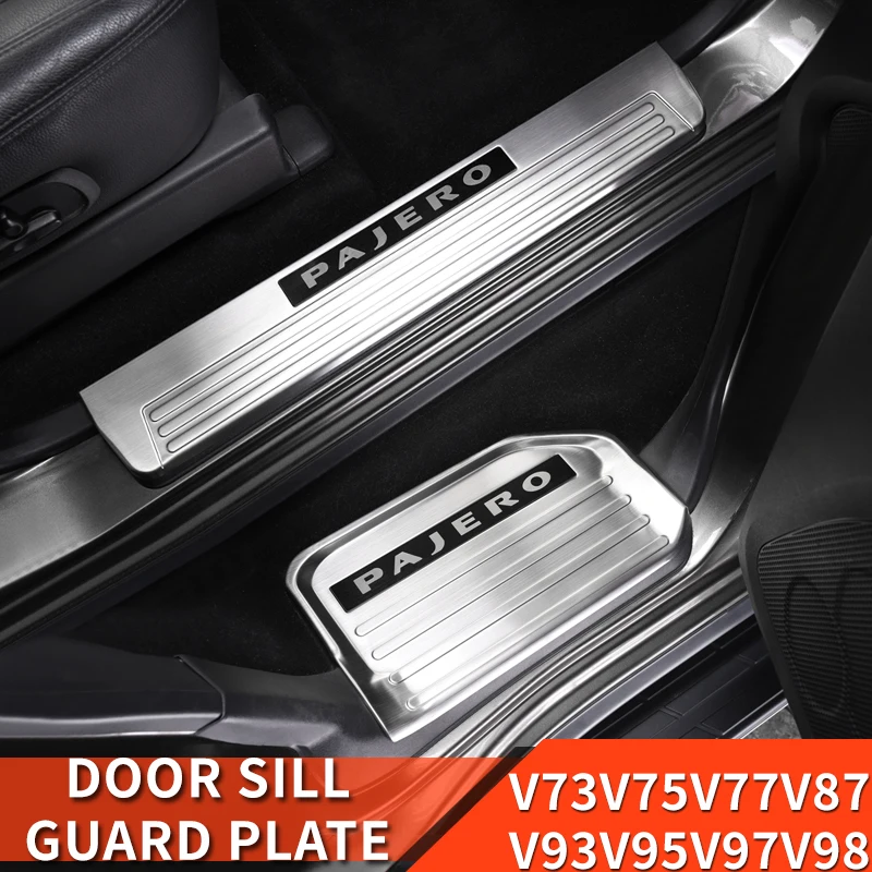 For Mitsubishi Montero Pajero interior V97v93v73V95V98 door sill strip stainless steel door pedal protection plate protectio pad
For Mitsubishi Montero Pajero interior V97v93v73V95V98 door sill strip stainless steel door pedal protection plate protectio pad