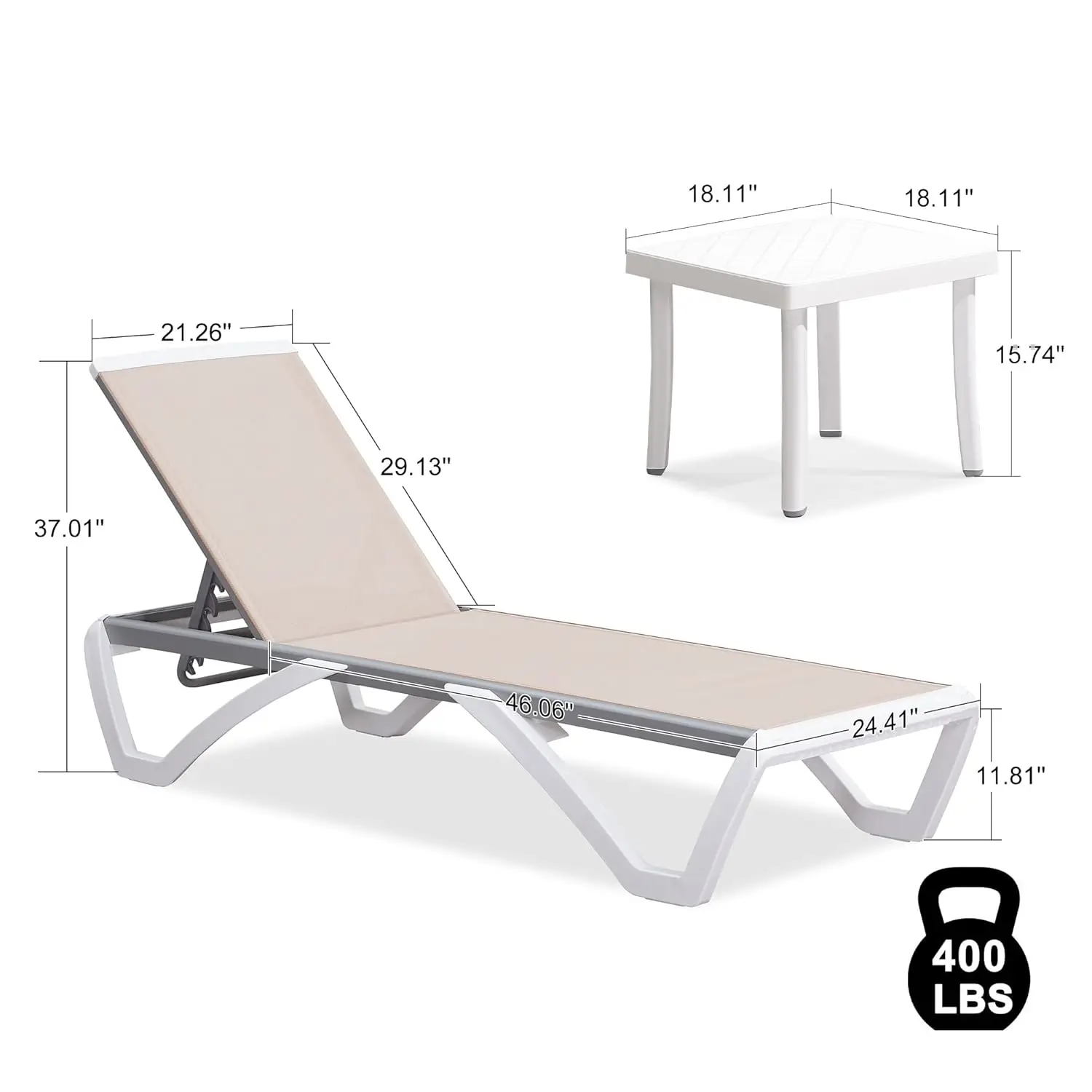 Customized 3PCS Stackable Aluminum Plastic Chaise Lounge, Outdoor Pool Beach Sunbath Chair
Customized 3PCS Stackable Aluminum Plastic Chaise Lounge, Outdoor Pool Beach Sunbath Chair