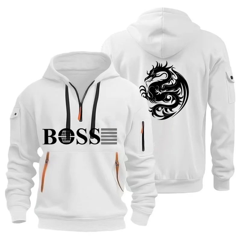 Fashion Spring and Autumn New Men's Sportswear Hoodie Multi-Pocket Zipper Loose Casual European Size Pullover Hoodie
Fashion Spring and Autumn New Men's Sportswear Hoodie Multi-Pocket Zipper Loose Casual European Size Pullover Hoodie