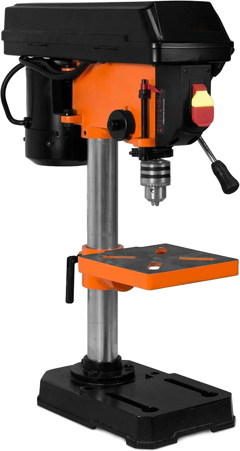 8-Inch 5-Speed Cast Iron Benchtop Drill Press, 4208T 2.3-Amp, Black/Orange
8-Inch 5-Speed Cast Iron Benchtop Drill Press, 4208T 2.3-Amp, Black/Orange