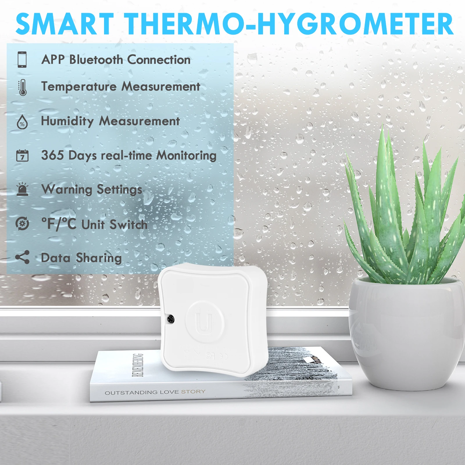 Holdpeak Mini Bluetooth 5.0 Wireless Thermometer Hygrometer - Real-Time Monitoring & Data Storage for Indoor, Garden & Baby Room
Holdpeak Mini Bluetooth 5.0 Wireless Thermometer Hygrometer - Real-Time Monitoring & Data Storage for Indoor, Garden & Baby Room
