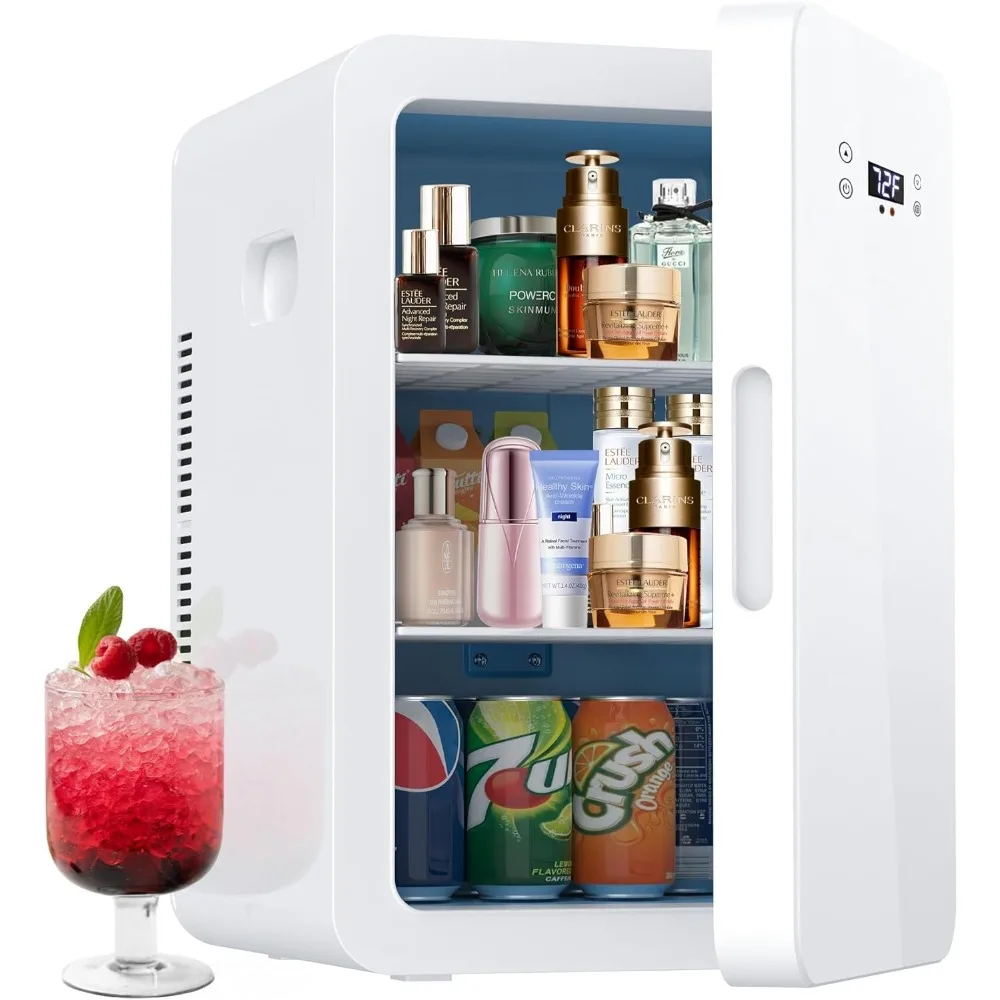 22L Mini Fridge with Temperature Control, Skincare Fridge, Portable Personal Cooler Fridge for Bedroom, Cosmetics, Office Desk
22L Mini Fridge with Temperature Control, Skincare Fridge, Portable Personal Cooler Fridge for Bedroom, Cosmetics, Office Desk
