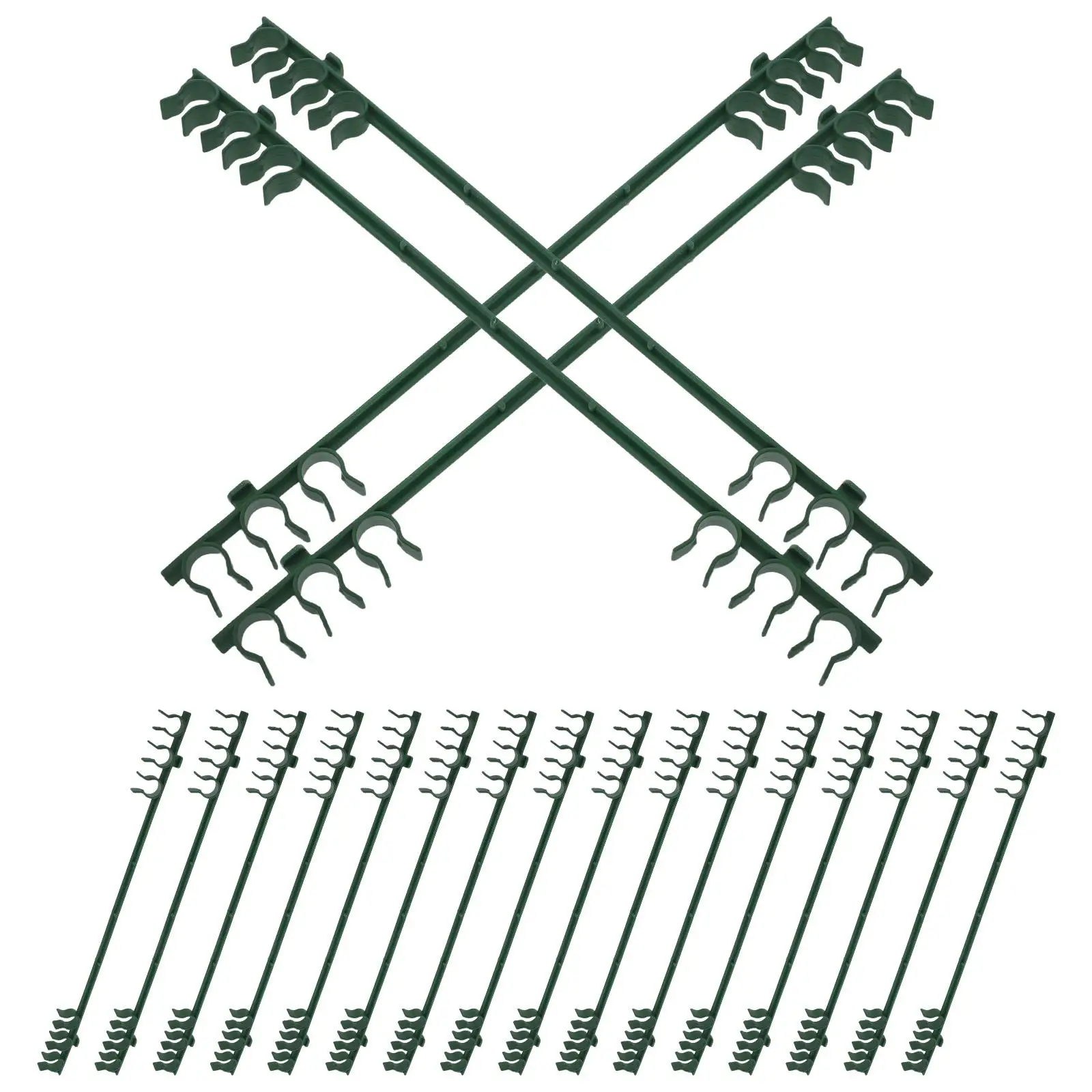20 Plant Trellis Connector Clips for 8mm Rods Gardening Frame Fittings Weather Resistant Ideal for Tomatoes
20 Plant Trellis Connector Clips for 8mm Rods Gardening Frame Fittings Weather Resistant Ideal for Tomatoes