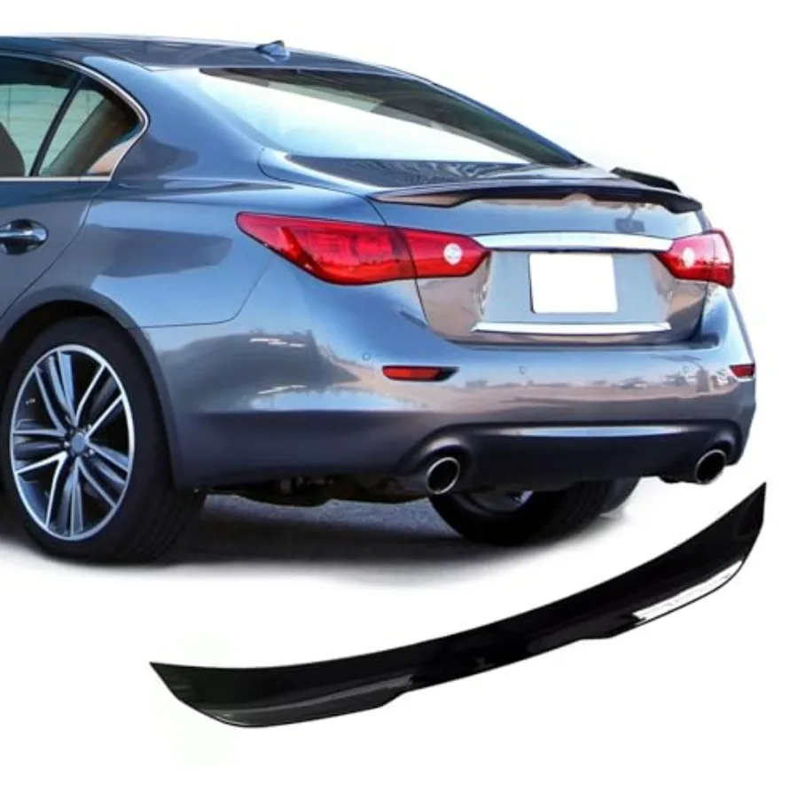 Rear Spoiler Wings for Infiniti Q50 20142021 Trunk Lid, Glossy Black ABS Plastic, Performance-Enhancing Aerodynamic Design
Rear Spoiler Wings for Infiniti Q50 20142021 Trunk Lid, Glossy Black ABS Plastic, Performance-Enhancing Aerodynamic Design