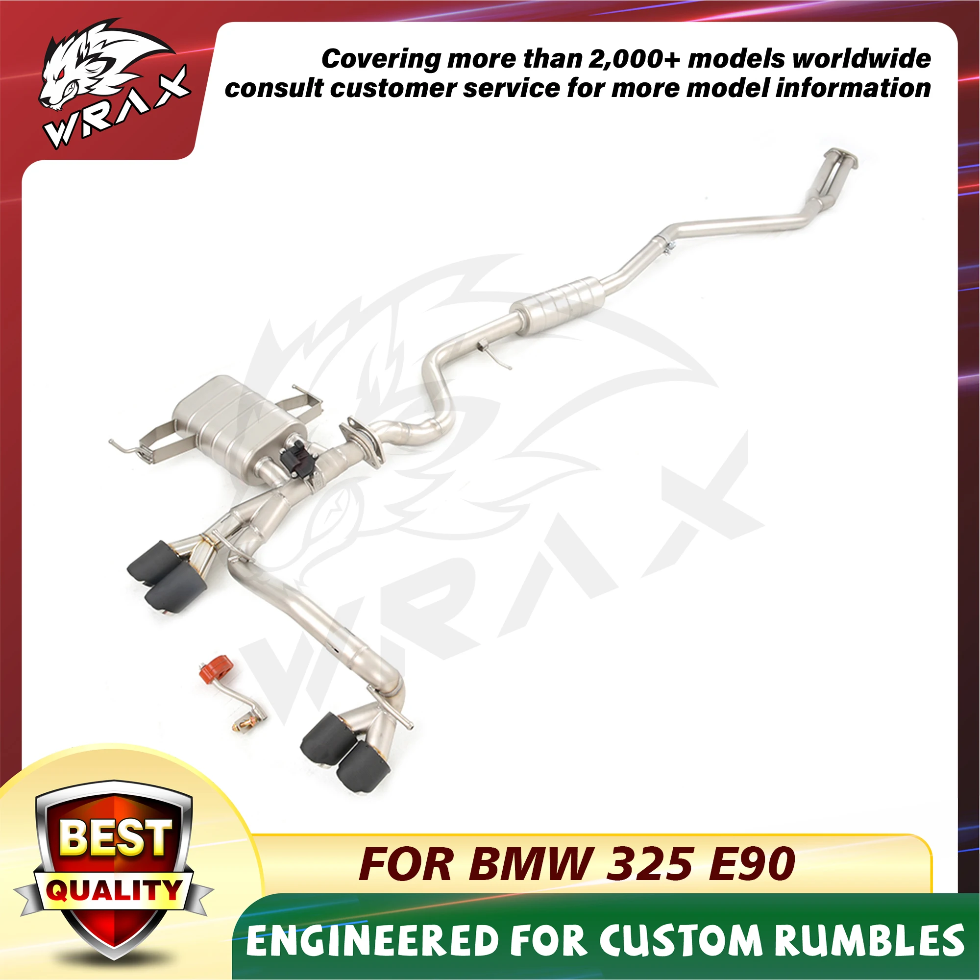 WRAX Exhaust Control Valve System Muffler Car Parts Catback for BMW 325I E90 lossless replacement car accessories
WRAX Exhaust Control Valve System Muffler Car Parts Catback for BMW 325I E90 lossless replacement car accessories