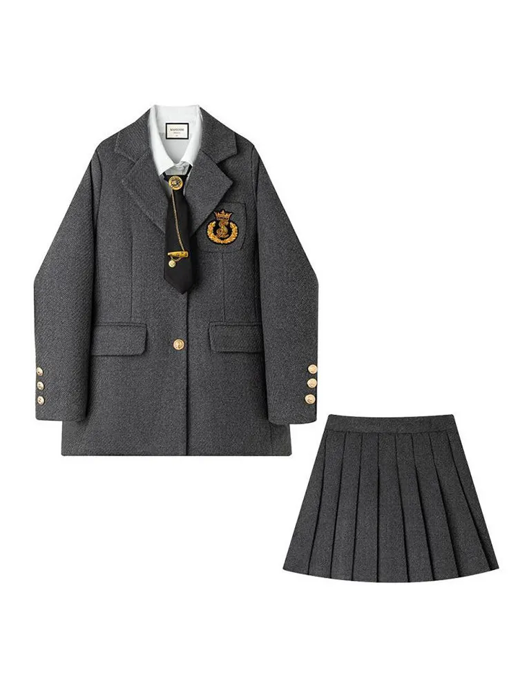 plus Size Faionable Suit Jaet Long Sve irt Women's High Waist Skirt Tee Piece Set College Sle Spring New Ar...
plus Size Faionable Suit Jaet Long Sve irt Women's High Waist Skirt Tee Piece Set College Sle Spring New Ar...