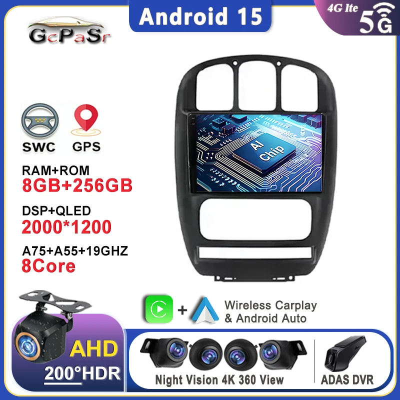 Auto Radio Android 15 For Dodge Caravan 4 For Chrysler Grand Voyager RS 2000 - 2012 Car Multimedia Player Navigation Screen DVD
Auto Radio Android 15 For Dodge Caravan 4 For Chrysler Grand Voyager RS 2000 - 2012 Car Multimedia Player Navigation Screen DVD