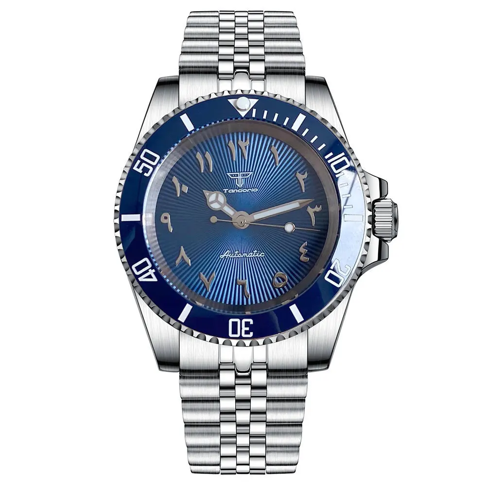 Tandorio New MIYOTA 8215 Steel Mechanical Men Watch Arabic Dial 120 Click Bezel Bracelet Strap Water Ghost Diving
Tandorio New MIYOTA 8215 Steel Mechanical Men Watch Arabic Dial 120 Click Bezel Bracelet Strap Water Ghost Diving