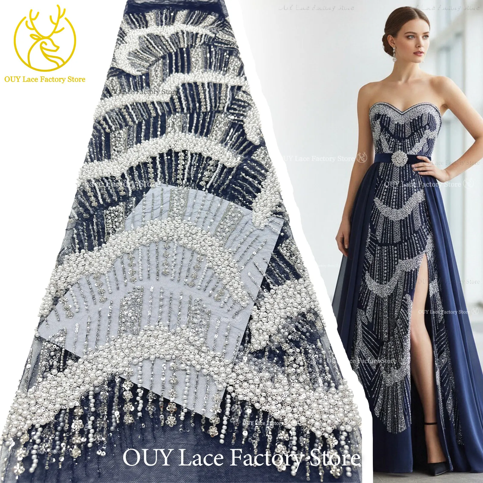 2026 Fashion French Pearl Tulle Embroidery Groom Lace Fabric African Beaded Sequins Lace Fabric For Nigerian Evening Party Dress
2026 Fashion French Pearl Tulle Embroidery Groom Lace Fabric African Beaded Sequins Lace Fabric For Nigerian Evening Party Dress