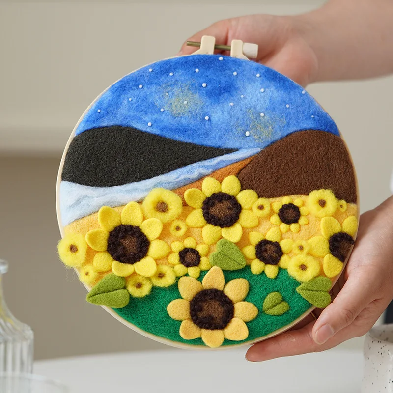 Wool Felt Music Frame DIY Material Package Poking, Embroidery Couple Gift Handmade Decoration Landscape Painting
Wool Felt Music Frame DIY Material Package Poking, Embroidery Couple Gift Handmade Decoration Landscape Painting
