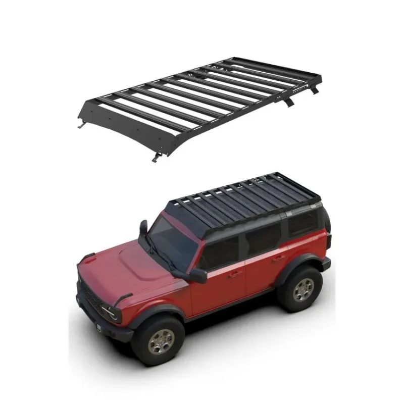 For Bronco 2024+ Off-Road Vehicle Parts Manufacturer Wholesale Steel Roof Rack Lage Racks 4X4 Roof Platform 
For Bronco 2024+ Off-Road Vehicle Parts Manufacturer Wholesale Steel Roof Rack Lage Racks 4X4 Roof Platform
