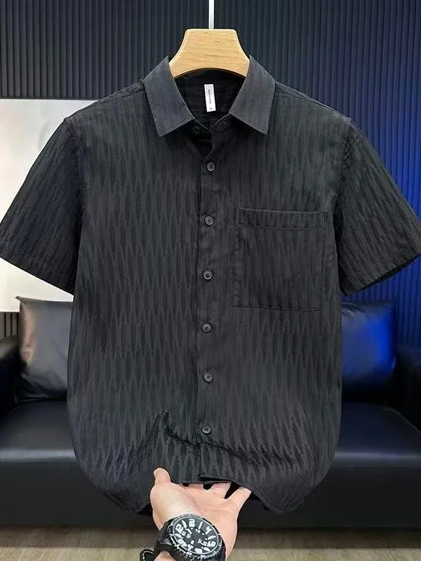 Trendy Men's Short Sleeve Shirt Simple Versatile Design Summer New Arrival Breathable Comfortable Polyester Fiber
Trendy Men's Short Sleeve Shirt Simple Versatile Design Summer New Arrival Breathable Comfortable Polyester Fiber