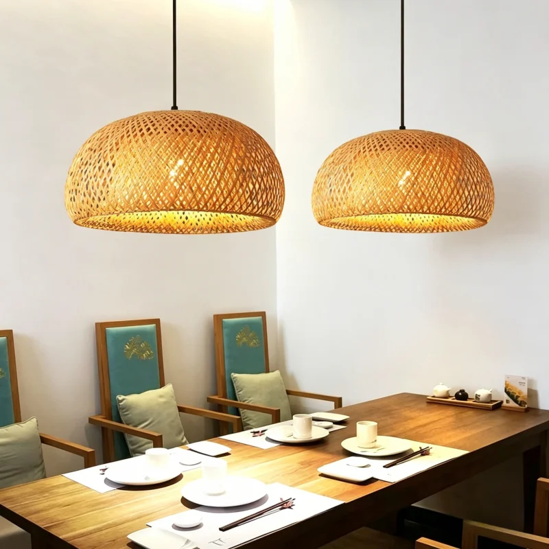 30cm Natural Bamboo Rattan Pendant Lamp E27 LED Hand-Woven Chandelier Hanging Light Fixture for Home Decor Living Room
30cm Natural Bamboo Rattan Pendant Lamp E27 LED Hand-Woven Chandelier Hanging Light Fixture for Home Decor Living Room