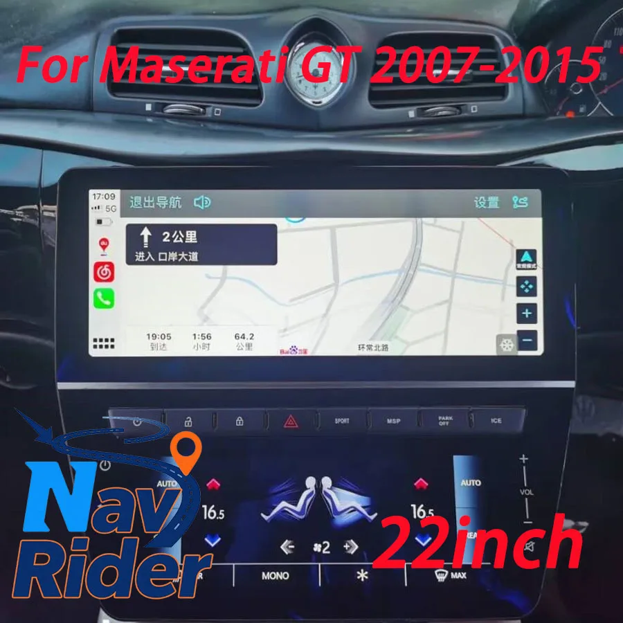 22 "Android для Maserati GT 2007-2015 стерео автомобильный мультимедийный видеоплеер беспроводной Carplay навигационный головное устройство авторадио 4G WiFi
22 "Android для Maserati GT 2007-2015 стерео автомобильный мультимедийный видеоплеер беспроводной Carplay навигационный головное устройство авторадио 4G WiFi