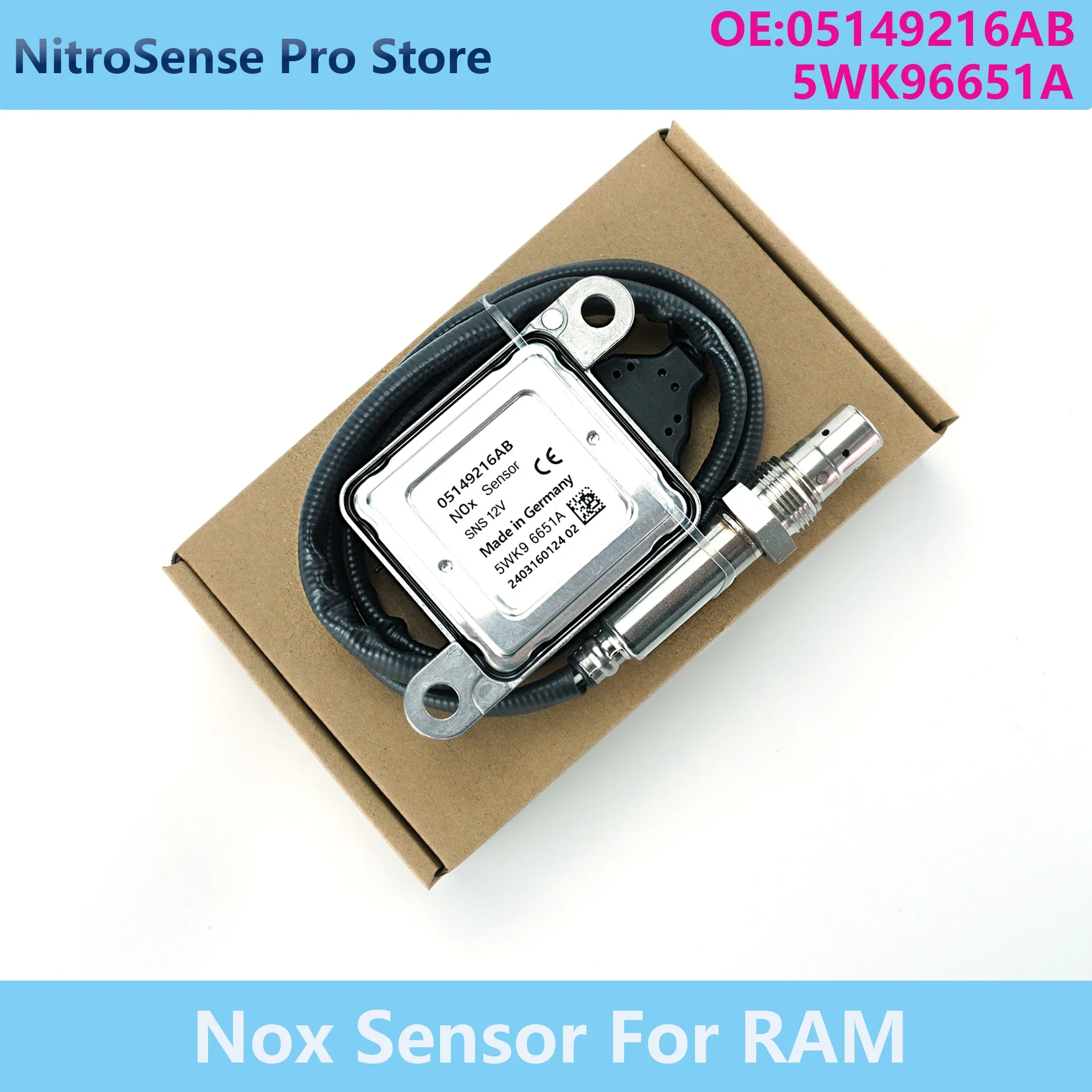 5WK96651A 05149216AB 5WK9 6651A 12V Nitrogen Oxide Sensor Nox Sensor For Dodge Ram 3500 4500 5500 6.7L
5WK96651A 05149216AB 5WK9 6651A 12V Nitrogen Oxide Sensor Nox Sensor For Dodge Ram 3500 4500 5500 6.7L
