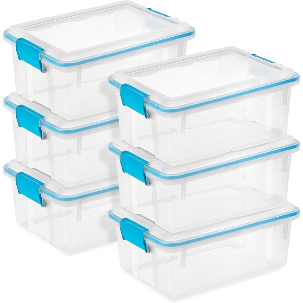 6-Pack Weatherproof Storage Bins with Lids, 12 Quart - Durable Containers for Home, Office, and Outdoor Use
6-Pack Weatherproof Storage Bins with Lids, 12 Quart - Durable Containers for Home, Office, and Outdoor Use