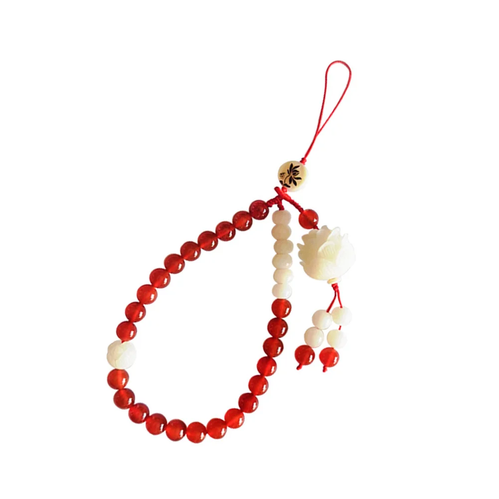 Natural Red and White Agate Phone Chain Vintage Classic Cell Phone Strap Secure Wrist Lanyard Decorative Accessory for Women
Natural Red and White Agate Phone Chain Vintage Classic Cell Phone Strap Secure Wrist Lanyard Decorative Accessory for Women