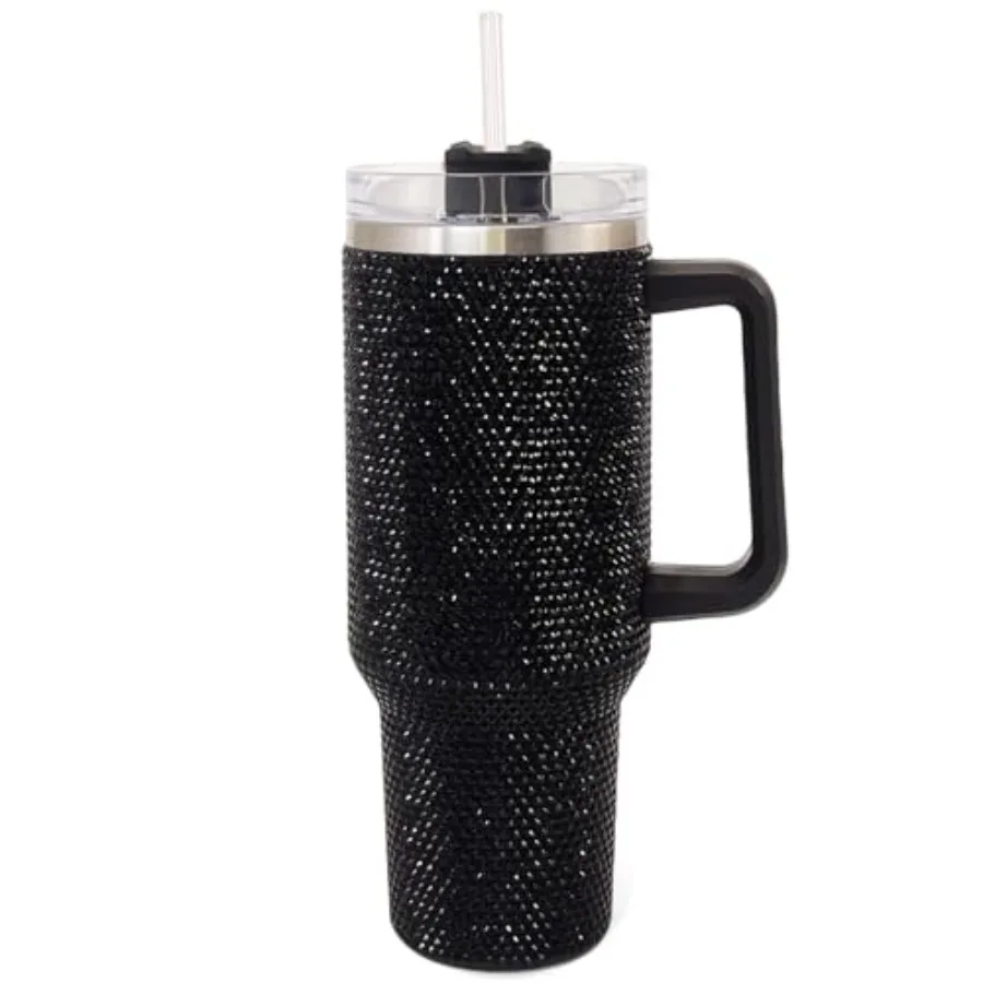 40 oz Bling Rhinestone Stainless Steel Sippy Tumbler Glitter Vacuum Insulated Water Bottle with Straw and Lid andHandle, Sparkl
40 oz Bling Rhinestone Stainless Steel Sippy Tumbler Glitter Vacuum Insulated Water Bottle with Straw and Lid andHandle, Sparkl