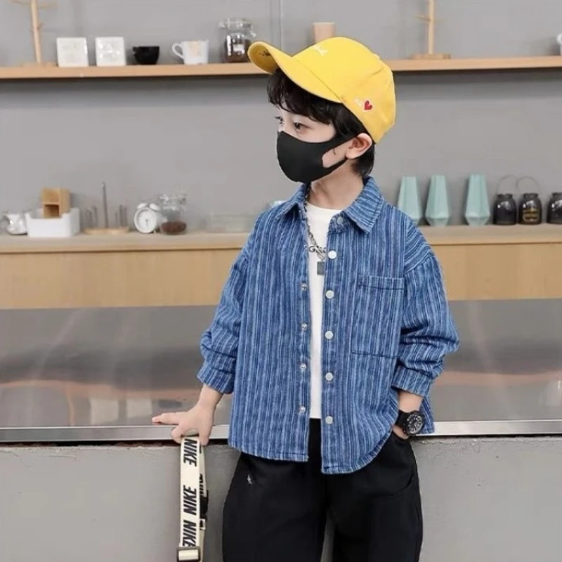 2025 New Boys' Denim Shirt for Kids - Spring Autumn Long Sleeve Stylish Coat
2025 New Boys' Denim Shirt for Kids - Spring Autumn Long Sleeve Stylish Coat