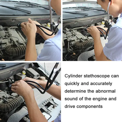 Auto Car Diagnostic Tools Engine Block Stethoscope Automotive Detector Mechanics Tester Tools Engine Analyzer