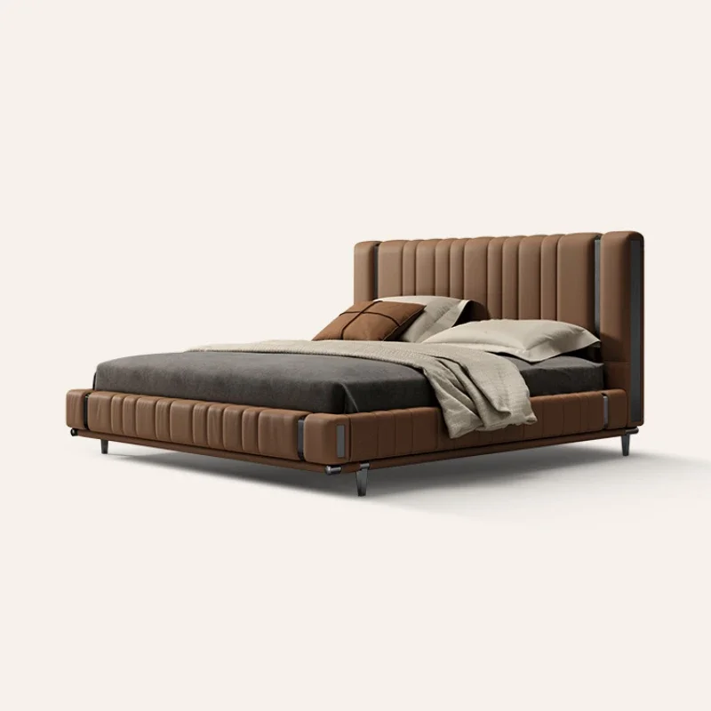 Italian Leather Bed Modern Luxury Villa Whole House Matching Design 1.8 Meters High-Grade Bed in Master Bedroom
Italian Leather Bed Modern Luxury Villa Whole House Matching Design 1.8 Meters High-Grade Bed in Master Bedroom
