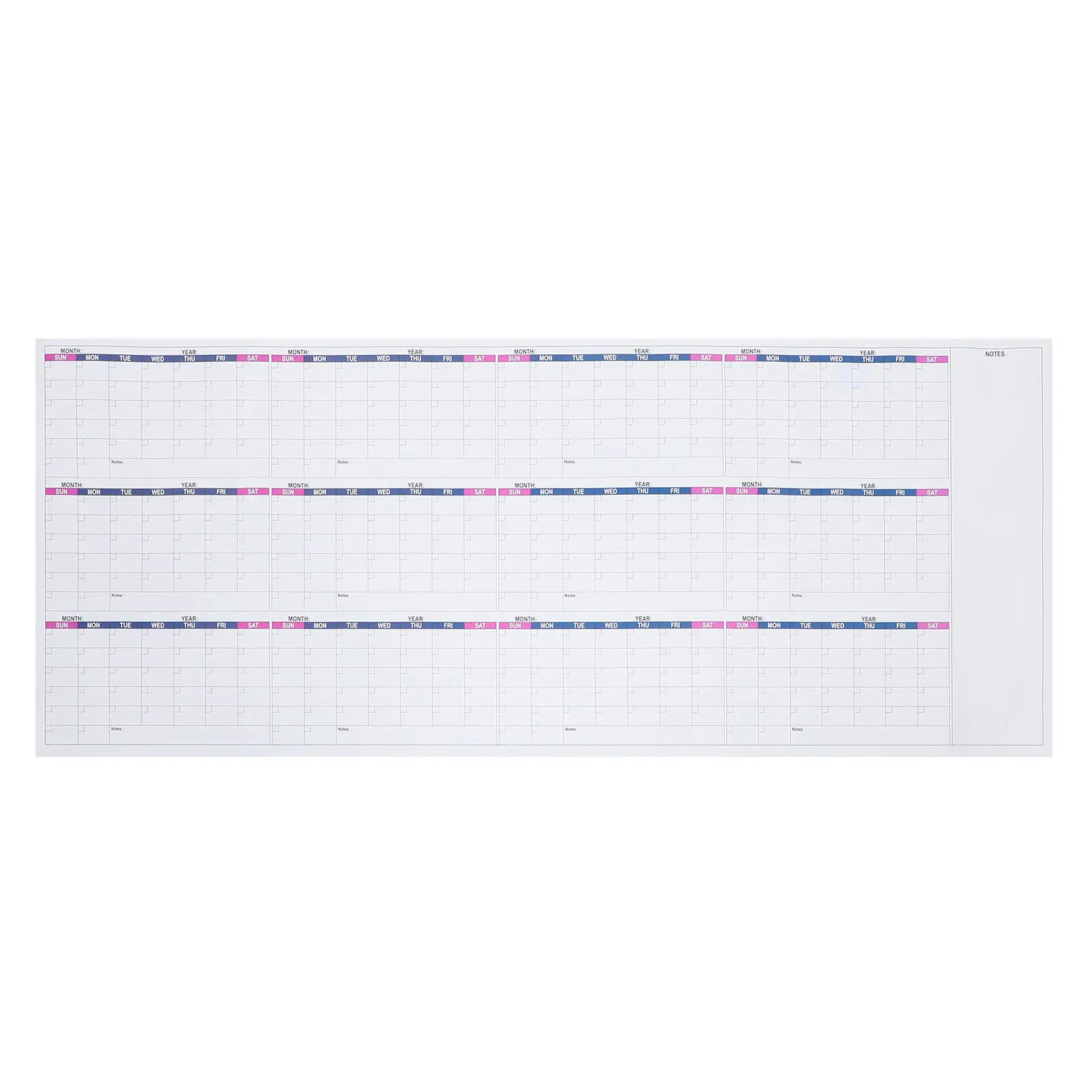 1Set Hanging Dry Erase Wall Calendar Undated Monthly Planner Reusable Large Laminated Waterproof Schedule Organizer for Home
1Set Hanging Dry Erase Wall Calendar Undated Monthly Planner Reusable Large Laminated Waterproof Schedule Organizer for Home