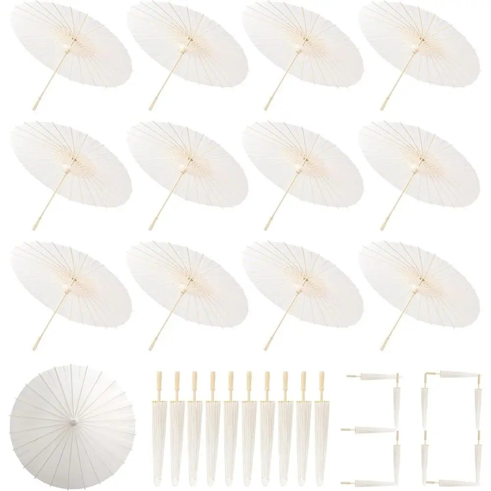 23.6 Inch White Paper Umbrellas, 30 Pack - DIY Beach Wedding Sun Props
23.6 Inch White Paper Umbrellas, 30 Pack - DIY Beach Wedding Sun Props