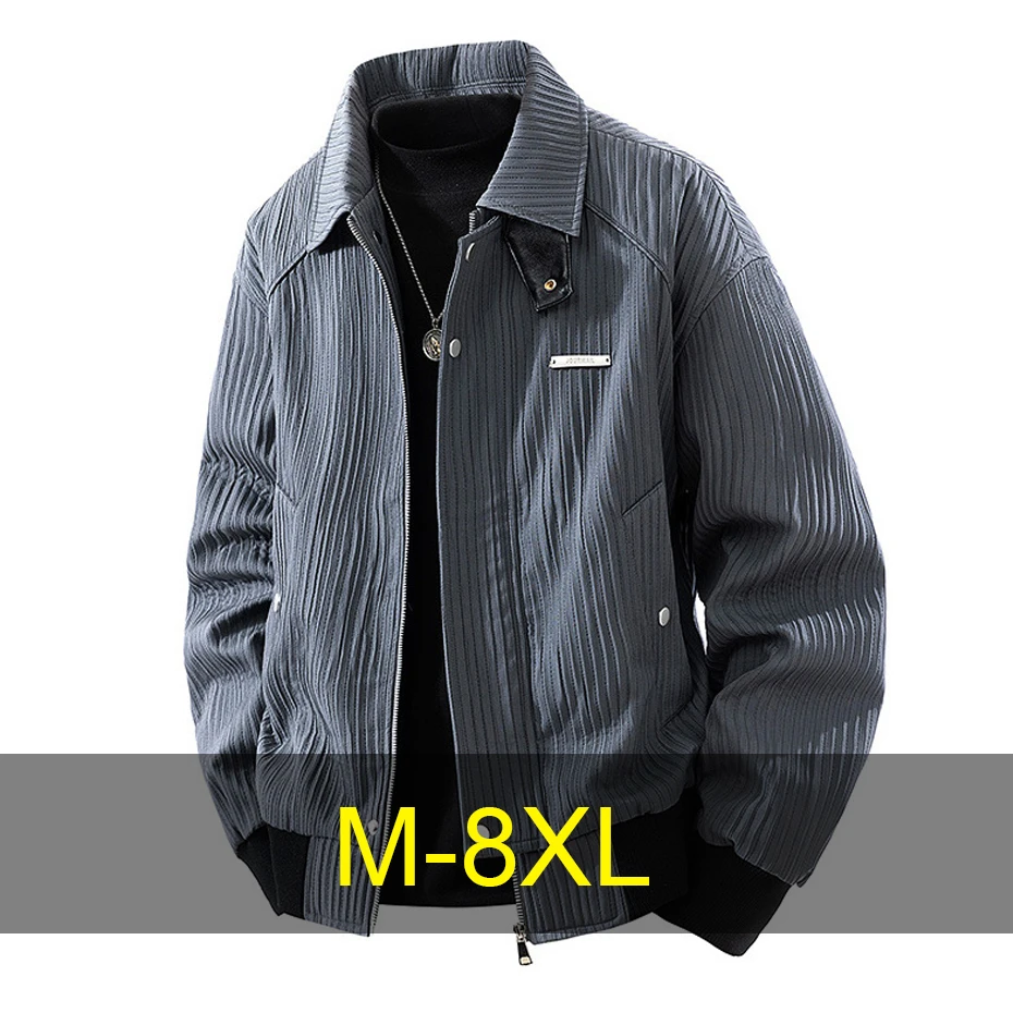 Черная мужская куртка-карго 8XL, большие размеры, однотонная, весенне-осенняя верхняя одежда для мужчин, размер 8XL
Черная мужская куртка-карго 8XL, большие размеры, однотонная, весенне-осенняя верхняя одежда для мужчин, размер 8XL