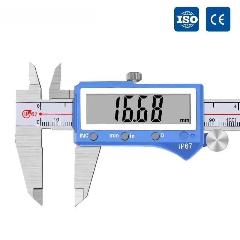 IP67 Stainless Steel Digital Caliper High Precision for Inner Outer Diameter Step Height and Depth Measurement
IP67 Stainless Steel Digital Caliper High Precision for Inner Outer Diameter Step Height and Depth Measurement