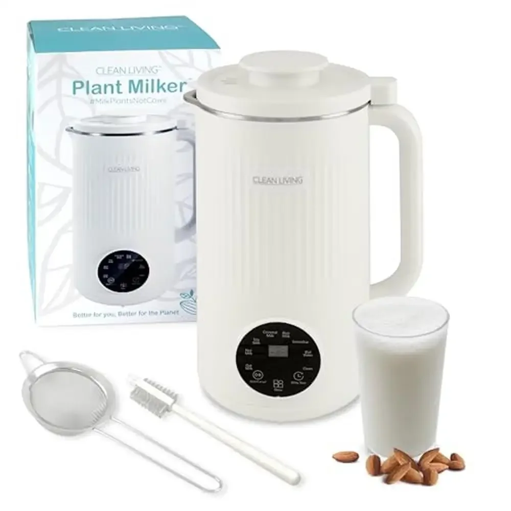 Multi-functional 8-in-1 Plant Milker & Nut Milk Maker Self-Cleaning Homemade Milk & Smoothies Safety Features Stainless Steel
Multi-functional 8-in-1 Plant Milker & Nut Milk Maker Self-Cleaning Homemade Milk & Smoothies Safety Features Stainless Steel