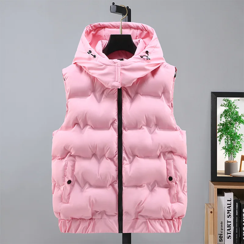 Autumn and Winter Cotton Vest Solid Fashion Warm Sleeveless Jacket for Man with Hooded Casual Thick Mens Outwear Vest
Autumn and Winter Cotton Vest Solid Fashion Warm Sleeveless Jacket for Man with Hooded Casual Thick Mens Outwear Vest