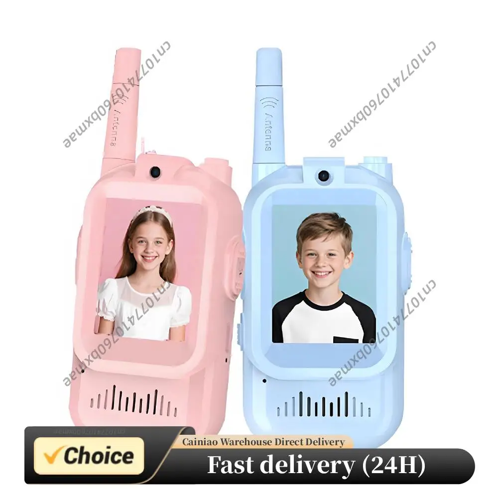 Rechargeable Walkie Talkies with Video Long Range Walkie Talkies 2-inch Screen for 3 4 5 6 7 8 Years Old Boys and Girls
Rechargeable Walkie Talkies with Video Long Range Walkie Talkies 2-inch Screen for 3 4 5 6 7 8 Years Old Boys and Girls