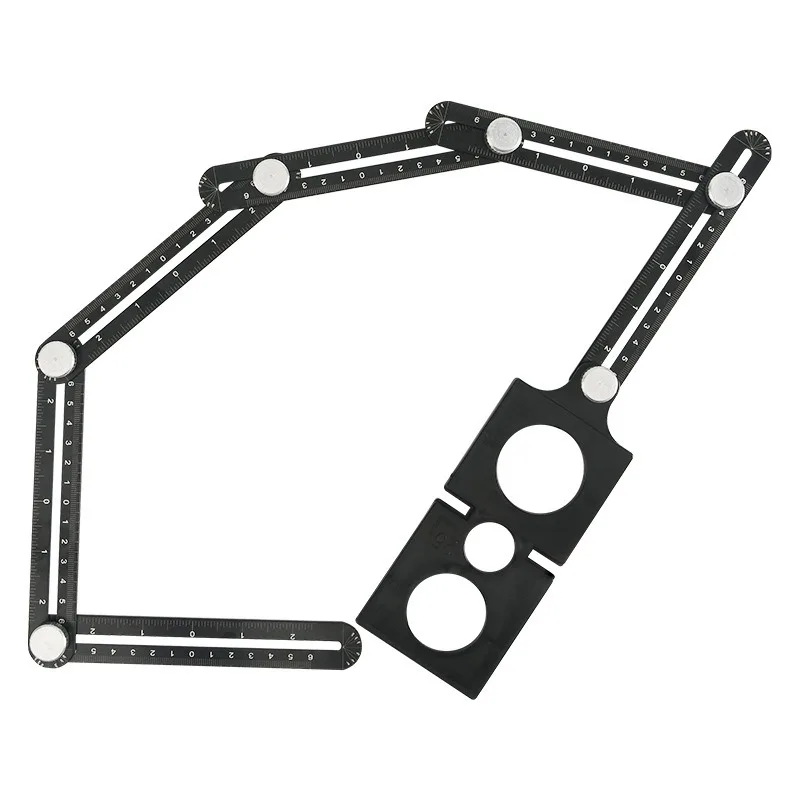 Multi-Function Tile Hole Positioning 6-Fold Ruler, Aluminum Alloy Universal Joint Folding Ruler, All-Purpose Tiling Tool
Multi-Function Tile Hole Positioning 6-Fold Ruler, Aluminum Alloy Universal Joint Folding Ruler, All-Purpose Tiling Tool