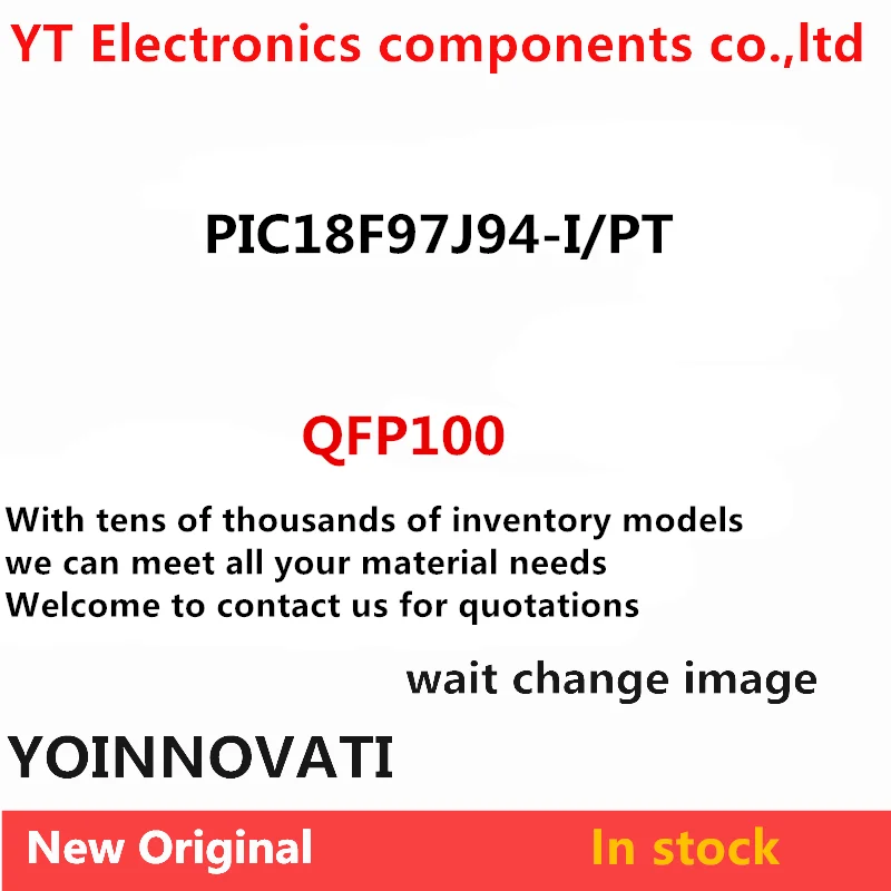 5pcs/lot PIC18F97J94-I/PT PIC18F97J94 MCU 8BIT 128KB FLASH 100-TQFP Plastic shell
5pcs/lot PIC18F97J94-I/PT PIC18F97J94 MCU 8BIT 128KB FLASH 100-TQFP Plastic shell