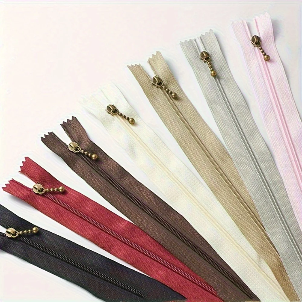 12Pcs #3 Nylon Zippers Antique Bronze Closed End 15‑25cm Multi‑Color for Handbags Waistband DIY Sewing
12Pcs #3 Nylon Zippers Antique Bronze Closed End 15‑25cm Multi‑Color for Handbags Waistband DIY Sewing
