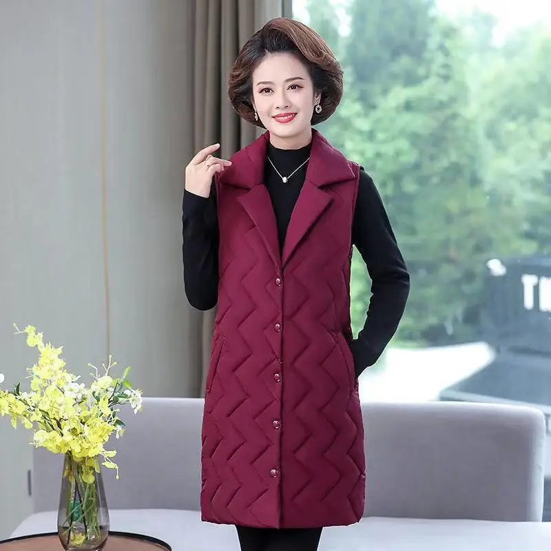 2024 Autumn Winter Super Large Medium And Elderly Down Cotton Vest Women Sleeveless Jacket Hooded Waistcoat Female Outerwear J53
2024 Autumn Winter Super Large Medium And Elderly Down Cotton Vest Women Sleeveless Jacket Hooded Waistcoat Female Outerwear J53