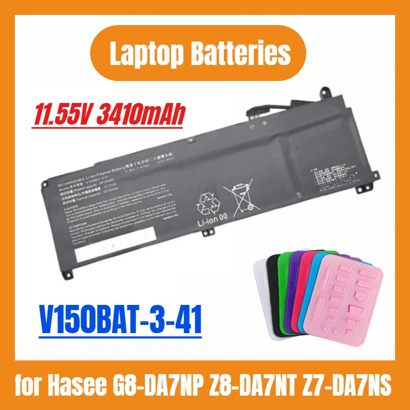 Bread New V150BAT-3-41 Battery 11.55V 3410mAh for Hasee G8-DA7NP Z8-DA7NT Z7-DA7NS Medion Erazer Scout E20 Colorful P16 23
Bread New V150BAT-3-41 Battery 11.55V 3410mAh for Hasee G8-DA7NP Z8-DA7NT Z7-DA7NS Medion Erazer Scout E20 Colorful P16 23