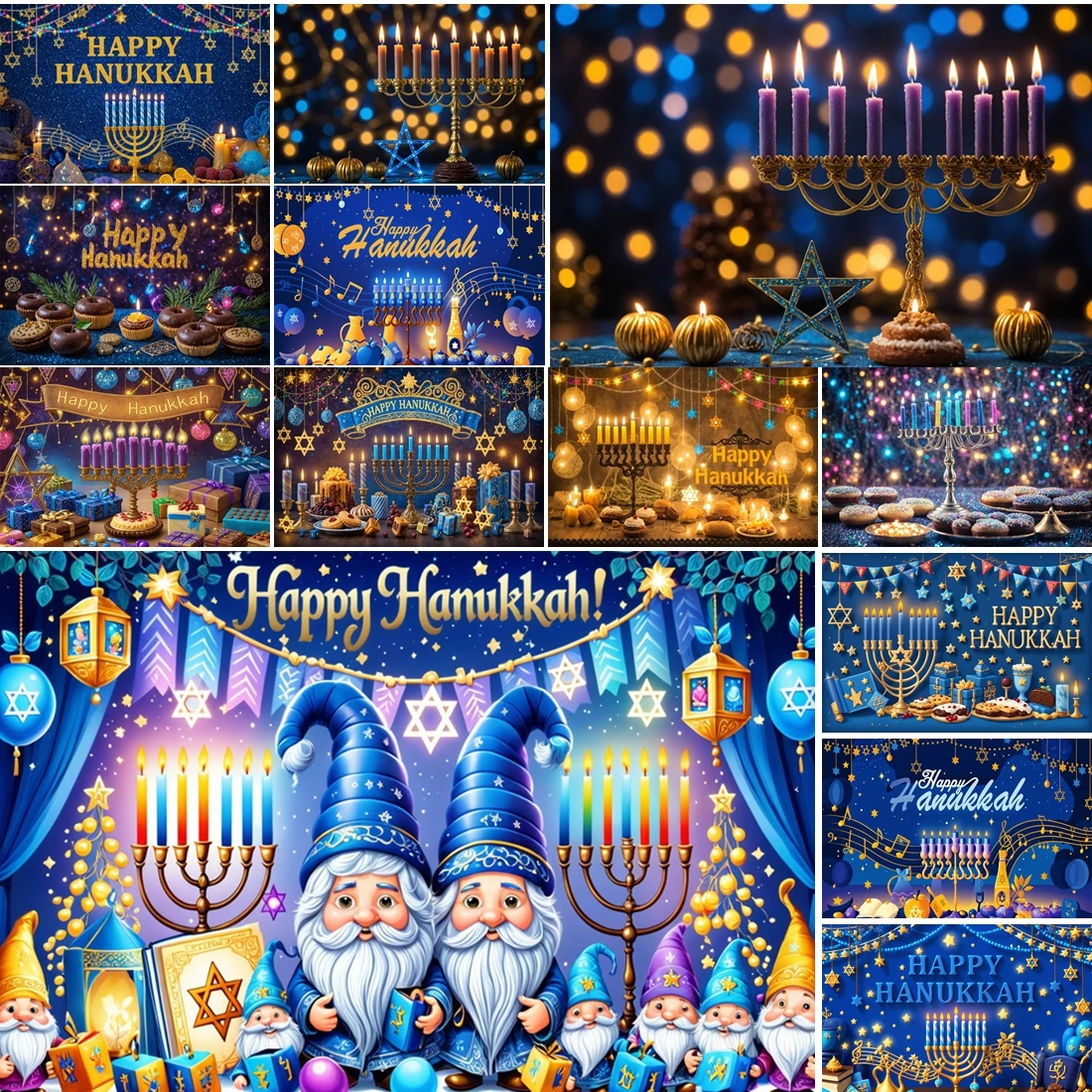 MOON.QG Elegant Hanukkah Photo Background Star Of David Menorahs Gnomes Backdrop Photozone Decoration Photo Studio Wallpaper
MOON.QG Elegant Hanukkah Photo Background Star Of David Menorahs Gnomes Backdrop Photozone Decoration Photo Studio Wallpaper